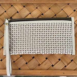 Patricia Nash Carita Wristlet in Latte
